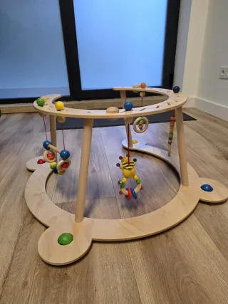 Parque de juegos madera bebé