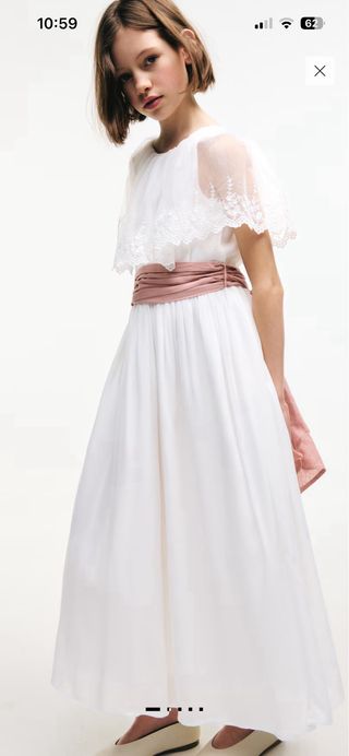 Vestido Comunión Blanco Talla 10