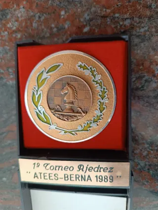 Medalla 1º Torneo Ajedrez ATEES-BERNA 1989