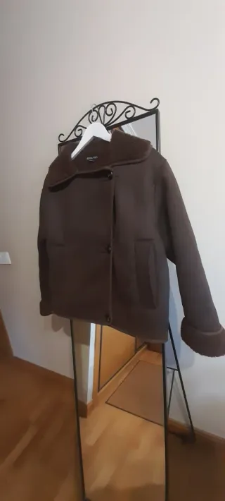 Cazadora doble faz marrón