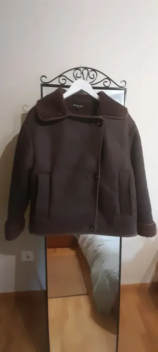 Cazadora doble faz marrón