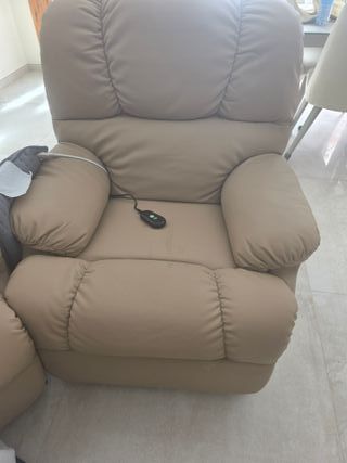 Sillón Relax Elevador y Masaje Beige