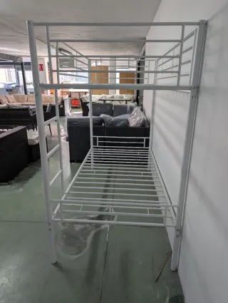 Litera individual metálica blanca