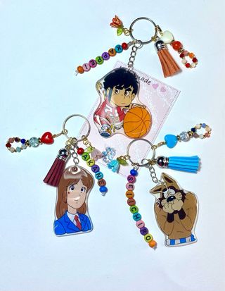 3 Portachiavi Dash Kappei in Resina Fatti a Mano