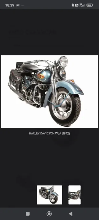 Clacson WLA originale Harley Davidson