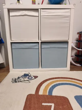 Lote 2 Estanterías Kallax Ikea 1*2 y 2*2 con cajon