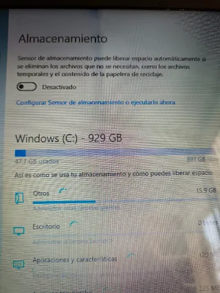 Portátil HP Intel Core i5 blanco.