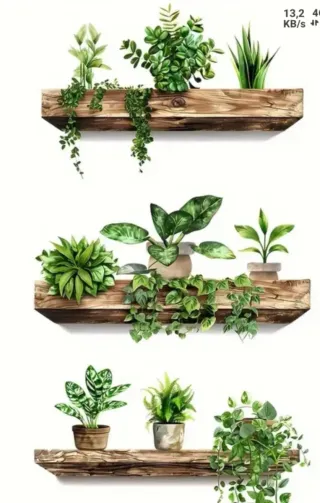 Pegatinas de plantas para pared, armarios etc
