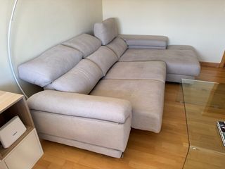 Sofá cama Divanistar Andrea beige tela