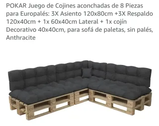 Cojines para Sofá de Palets POKAR (8 Piezas)