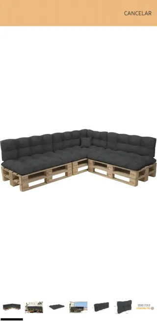 Cojines para Sofá de Palets POKAR (8 Piezas)