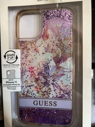 Cover Guess iPhone 11 Glitter Viola
