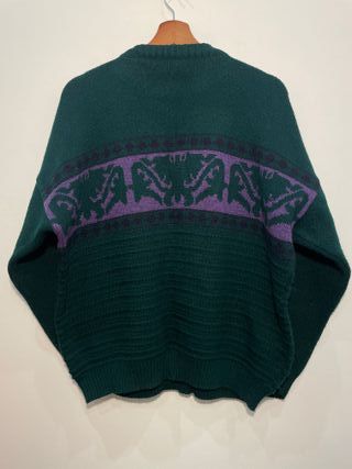 Maglione vintage Osvaldo Zamo verde bosco L