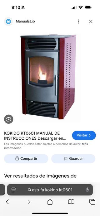 Quemador / Resistencia estufa pellets Kokido nuevo