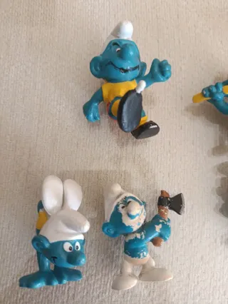 Figuras Pitufos Antiguas