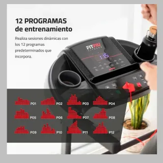 Cinta de Caminar Plegable Fitfiu 1500W