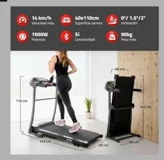 Cinta de Caminar Plegable Fitfiu 1500W
