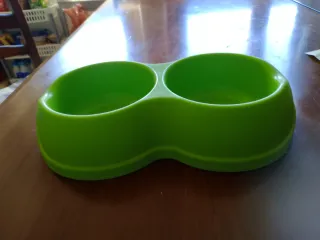 Ciotola doppia verde