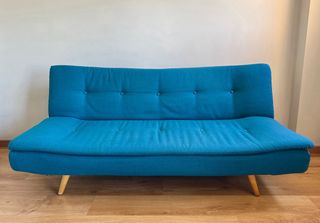 Sofá-cama azul Maison du Monde