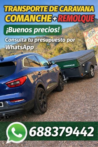 Transporte de caravana y remolque o comanche