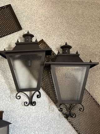 Faroles de forja negros