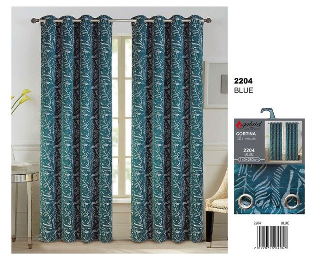 Confezione di 2 tende Gabriel 140x260cm gialle