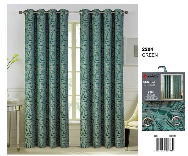 Confezione di 2 tende Gabriel 140x260cm gialle