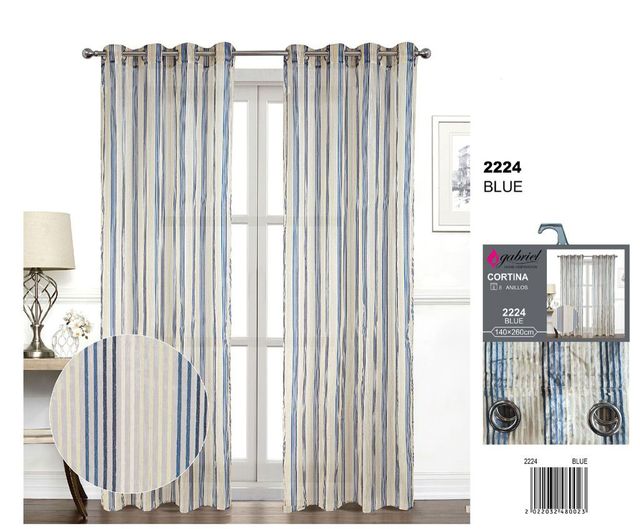 Confezione di 2 tende Gabriel 140x260cm gialle