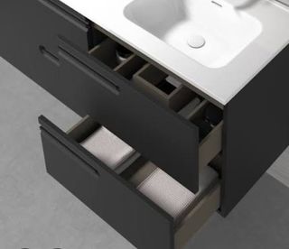 Mueble de baño Eonic 100 cm negro