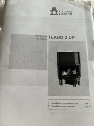 Chimenea Edilkamin leña Tekno 2 UP