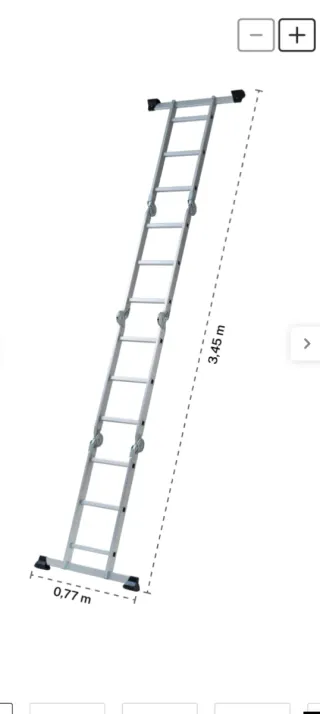 Escalera aluminio multiposición plegable