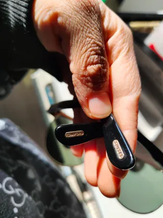 Occhiali da sole Tom Ford oro e nero