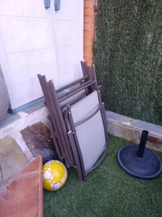 Mesa de jardín con 6 sillas