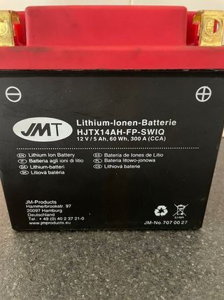 Batería Litio Moto JMT HJTX14AH-FP-SWIQ
