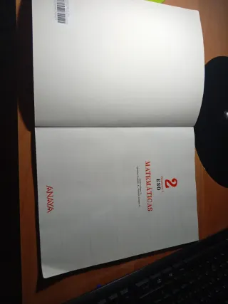 Libro matemáticas 2 eso ANAYA