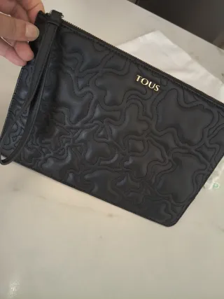 Bolso Tous Negro Clutch Acolchado