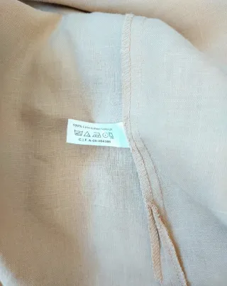 Talla 46 - Blusa Escorpion Beige de Lino