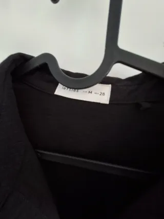 Vestido negro largo con cinturón