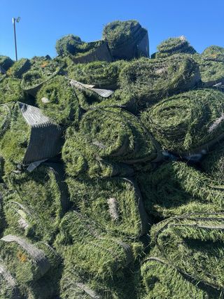 Césped artificial reciclado