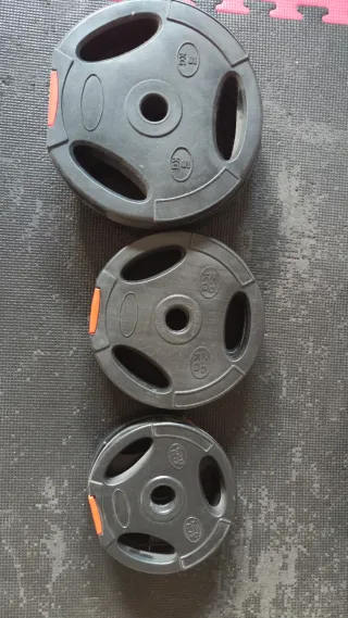 Discos para barras gimnasio y barras mancuernas