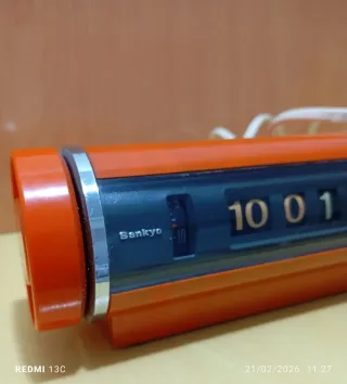 Despertador Sankyo 401C Naranja (Leer descripción)