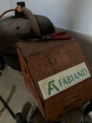 Betoneira Fabriand a funcionar