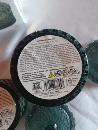 Set 2 Candele Profumate Art Home - Vetro Verde -