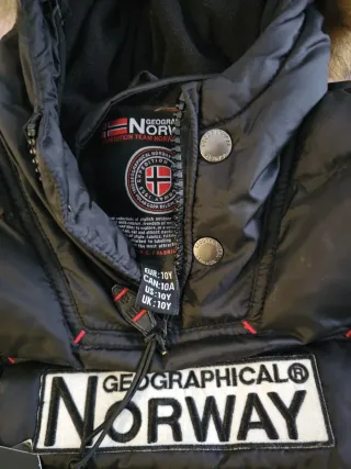 Chaqueta Geographical Norway Negra Nueva