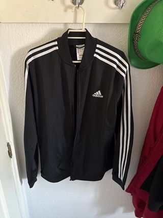 Sudadera Adidas Negra con Cremallera