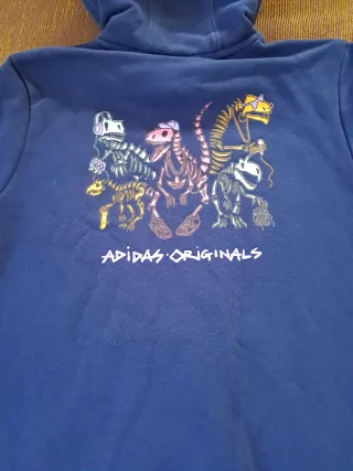 Felpa Adidas cotone garzata unisex 11 anni.