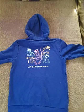 Felpa Adidas cotone garzata unisex 11 anni.