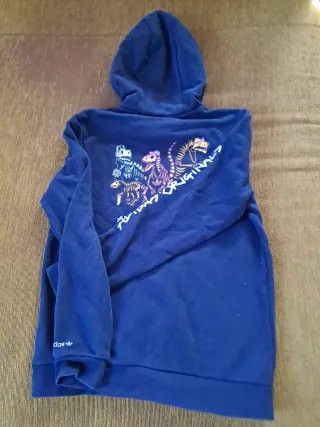 Felpa Adidas cotone garzata unisex 11 anni.