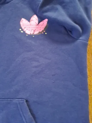 Felpa Adidas cotone garzata unisex 11 anni.