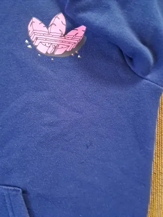 Felpa Adidas cotone garzata unisex 11 anni.